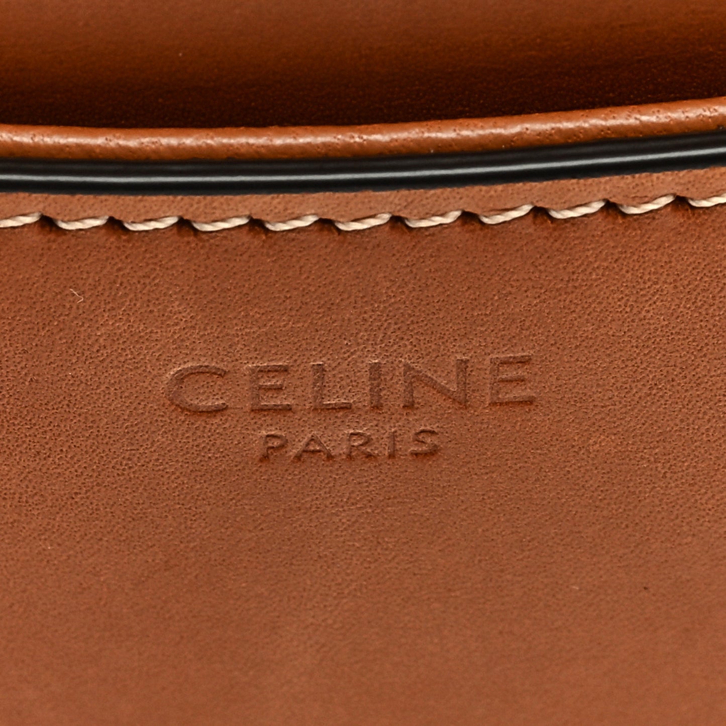 Natural Calfskin Besace Small 16 Tan