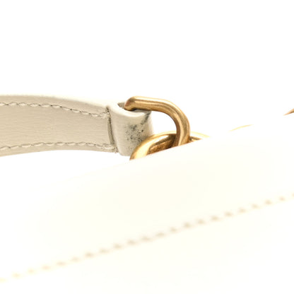 Saint Laurent Smooth Calfskin Medium Monogram Sunset Satchel Blanc Vintage 10 of 10