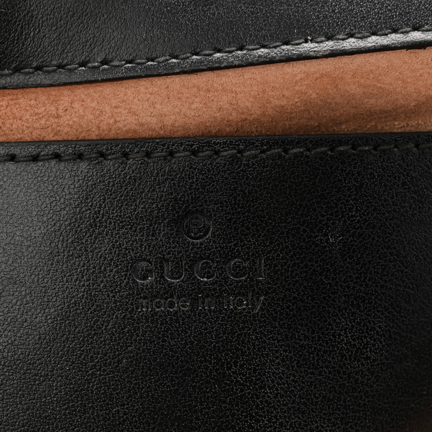 Gucci Calfskin Matelasse Mini GG Marmont Square Shoulder Bag Black 6 of 11