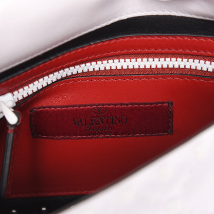 Valentino Garavani Lambskin Medium Free Rockstud Spike Shoulder Bag Optic White 6 of 6