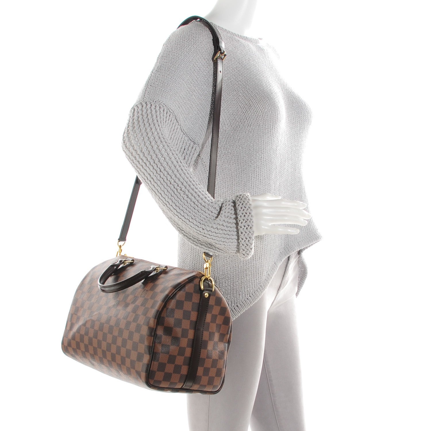 Louis Vuitton Damier Ebene Speedy Bandouliere 30 2 of 8