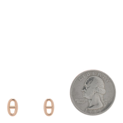 Hermes 18K Rose Gold TPM Farandole Stud Earrings 2 of 5