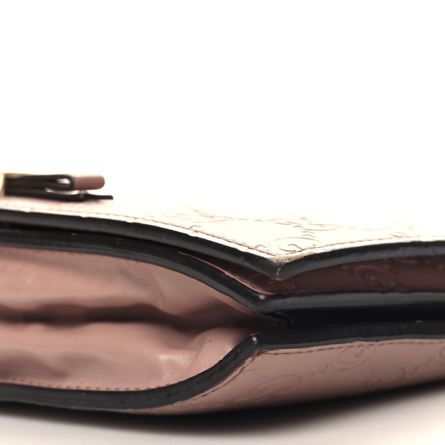 Guccissima Signature Bowy Chain Wallet Dark Cipria