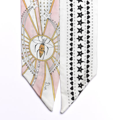 Christian Dior Silk High Priestess Tarot Mitzah Scarf Off White 4 of 4