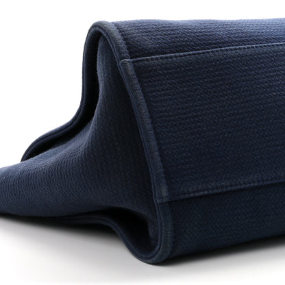 Chanel Mixed Fibers Calfskin Medium Deauville Tote Navy Blue 10 of 11