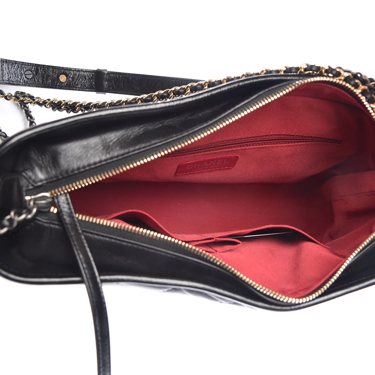 Chanel Aged Calfskin Quilted Medium Gabrielle Hobo Black 6 of 13