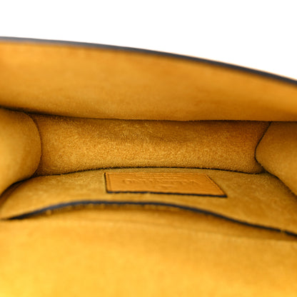 Valentino Garavani Pebbled Calfskin Mini Glam Lock Rockstud Flap Yellow 5 of 11