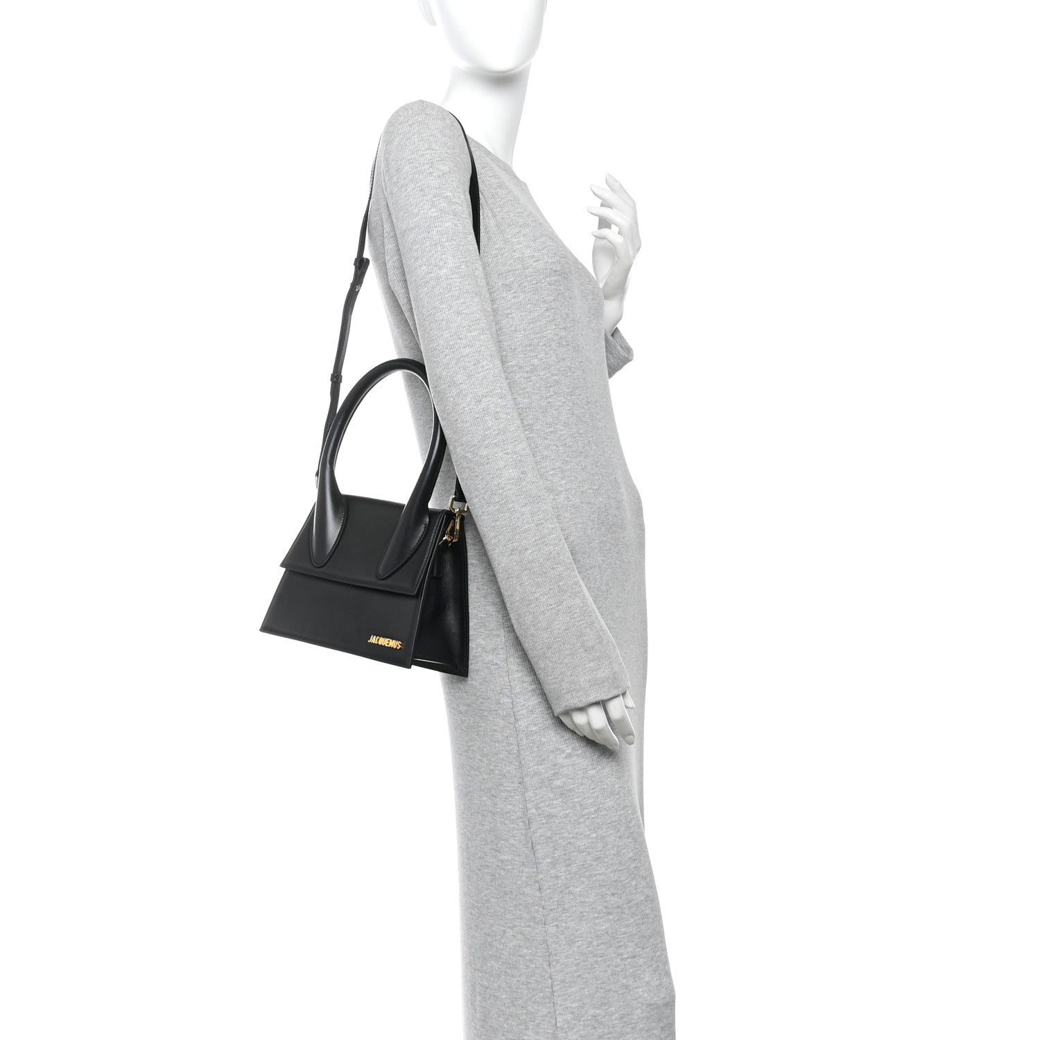 Jacquemus Smooth Calfskin Le Grand Chiquito Black 2 of 12