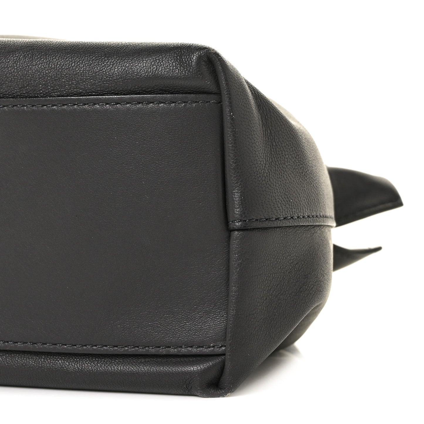 Lambskin Mini Lynton Bucket Bag Charcoal Grey