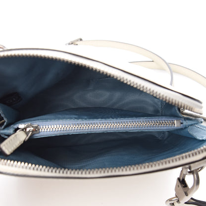 Gucci X SEGA Calfskin GUCCY Stars Mini Dome Shoulder Bag Mystic White Gold 5 of 9