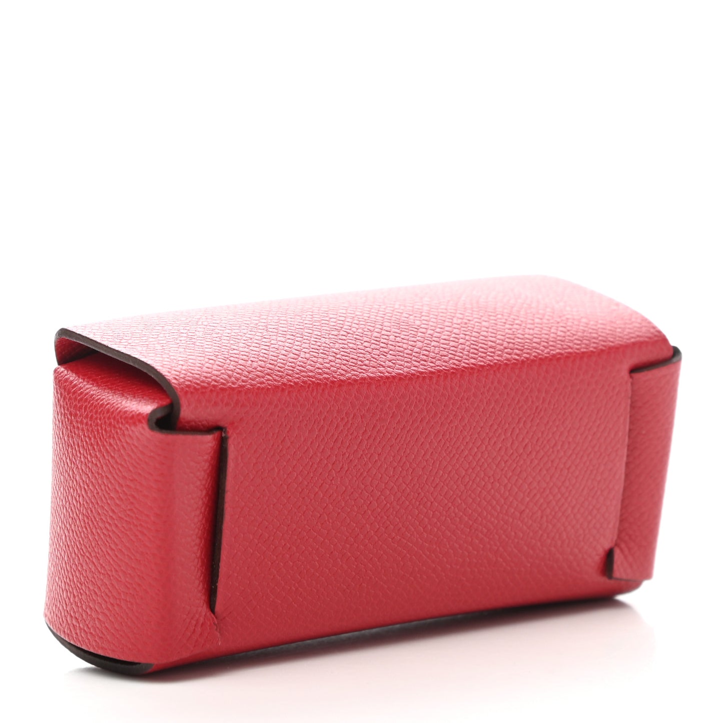 Grained Madame Calfskin Lipstick Case with Mirror Rouge Piment