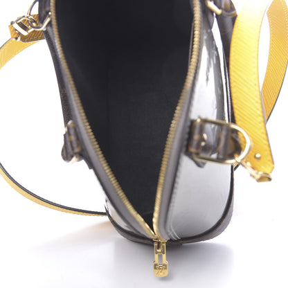 Louis Vuitton Vernis Epi Monogram Alma BB Bitume Metallise 5 of 9