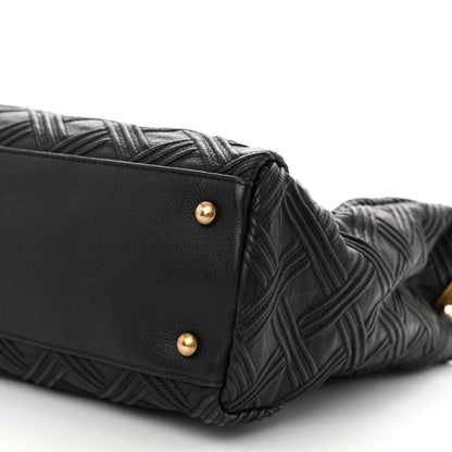 Chanel Calfskin Large Retro Girl Shopping Tote Black 10 of 11