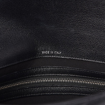 Chanel Grained Calfskin Quilted CC Box Pouch Black 6 of 8