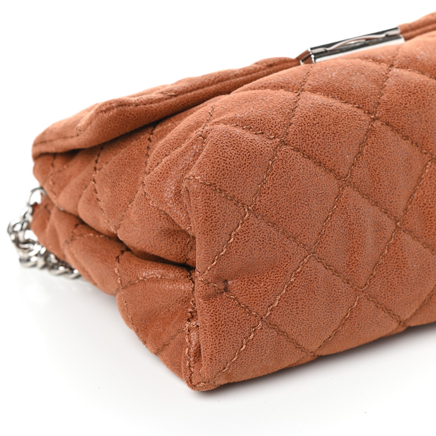 Stella McCartney Shaggy Deer Quilted Small Beckett Chain Shoulder Bag Brandy 7 of 8