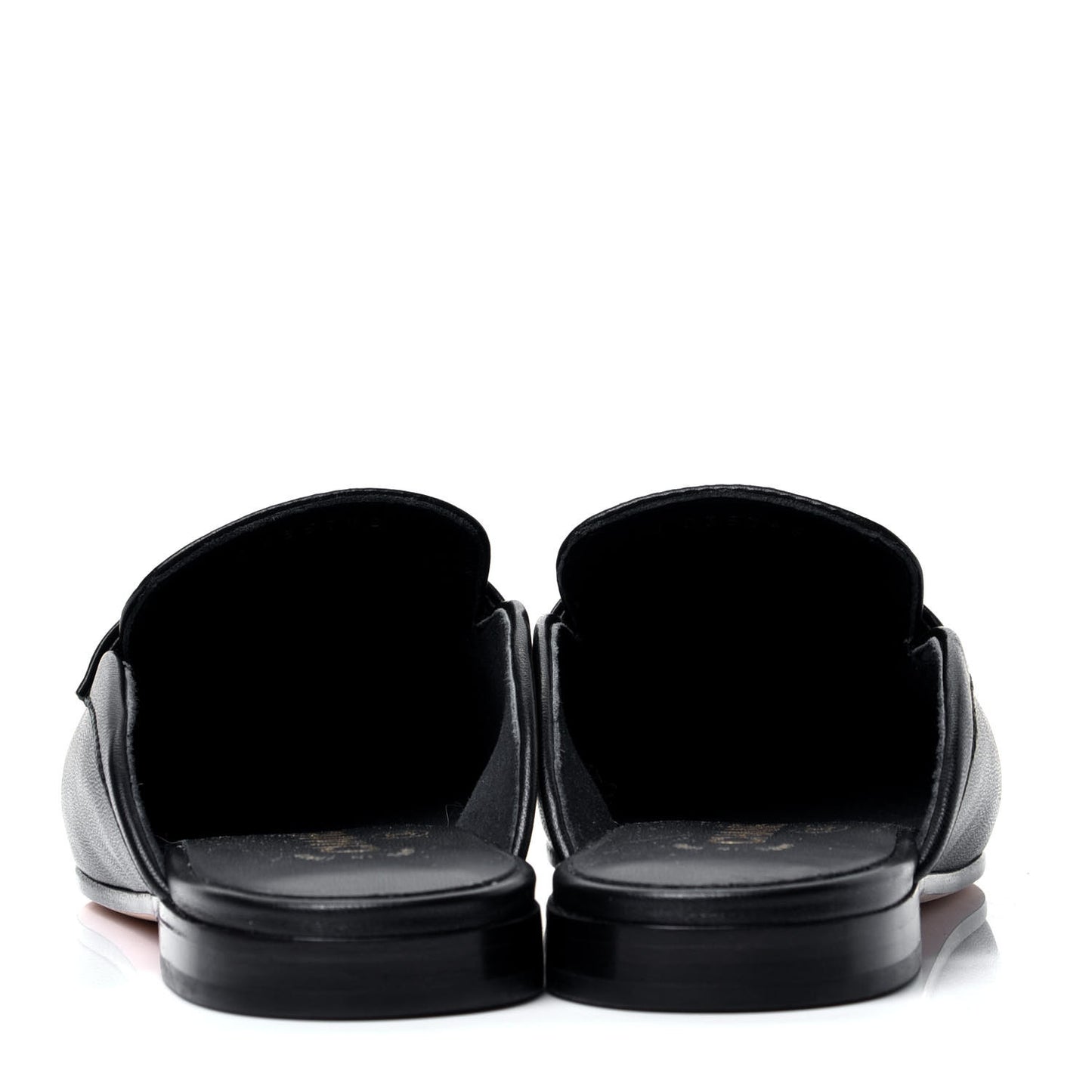 Lambskin Pearl CC Mules 37 Black