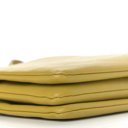Celine Lambskin Small Trio Crossbody Bag Citron 12 of 19
