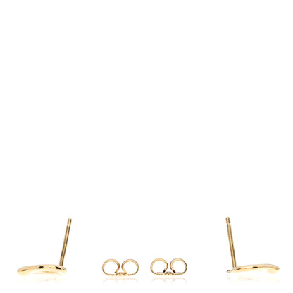 Tiffany 18K Yellow Gold 11mm Elsa Peretti Open Heart Earrings 3 of 4