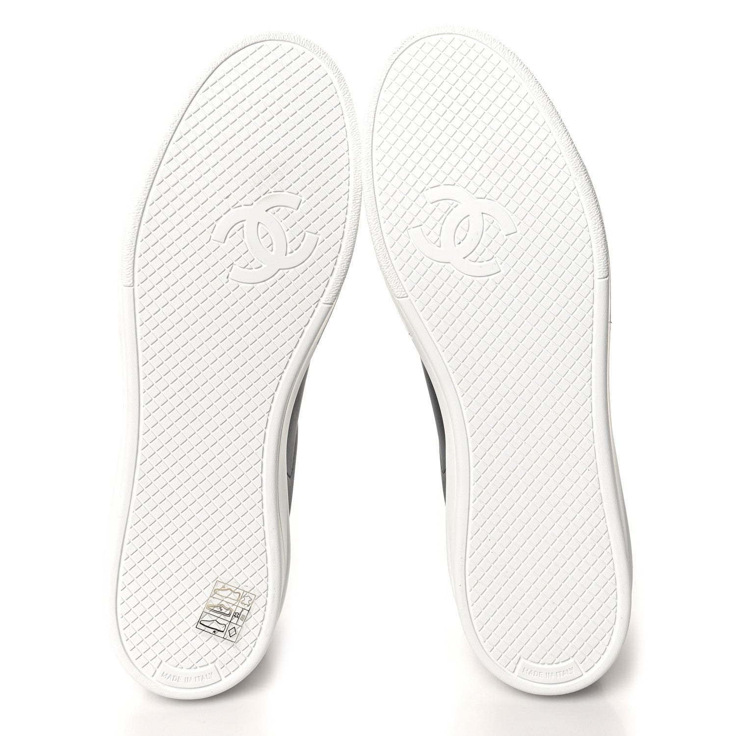 Chanel Calfskin CC Womens Sneakers 40 Black 5 of 8