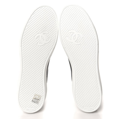 Chanel Calfskin CC Womens Sneakers 40 Black 5 of 8