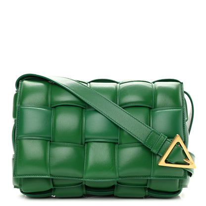 Bottega Veneta Nappa Maxi Intreccio Padded Cassette Crossbody Bag Racing Green 1 of 9