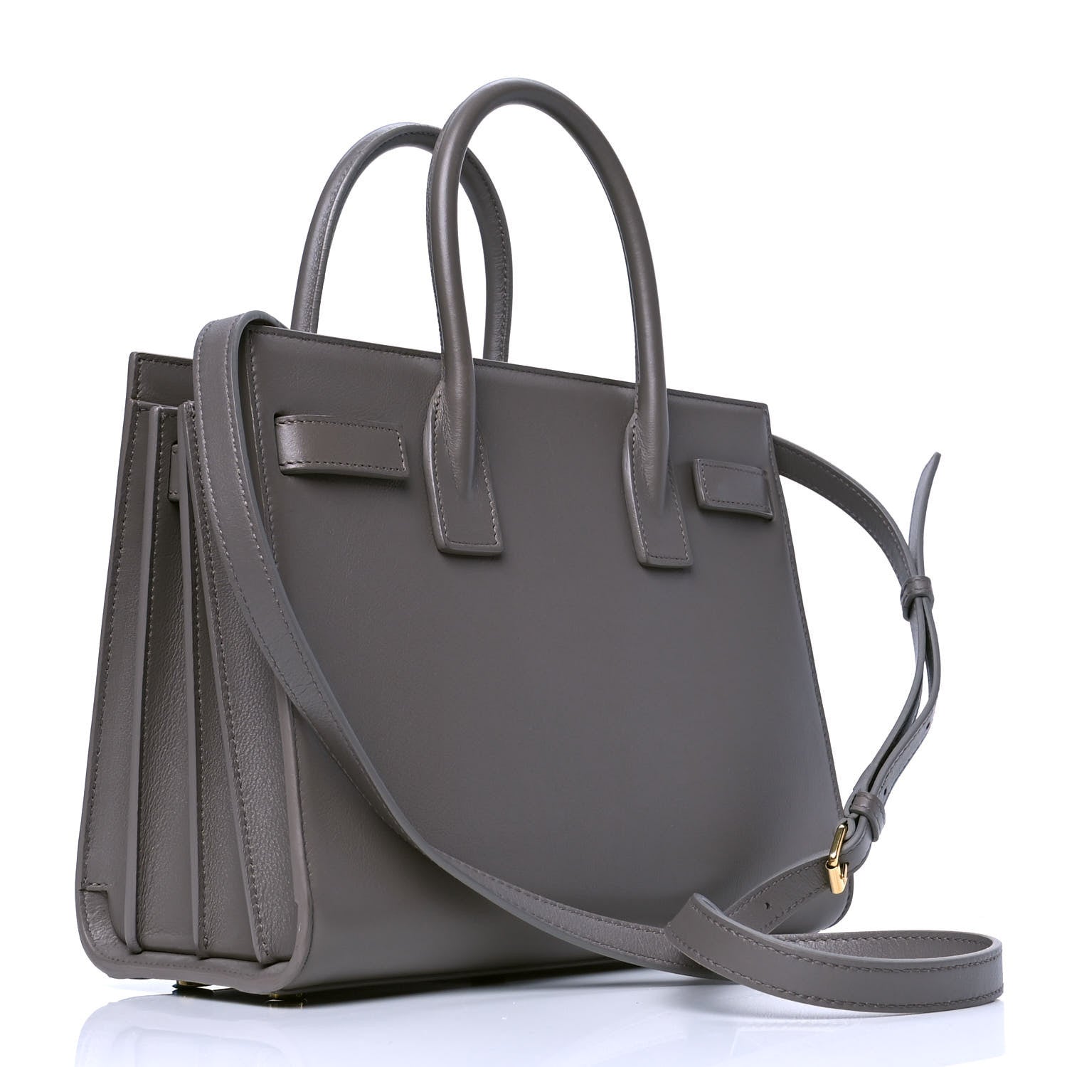 Saint Laurent Calfskin Baby Sac de Jour Fog 2 of 4