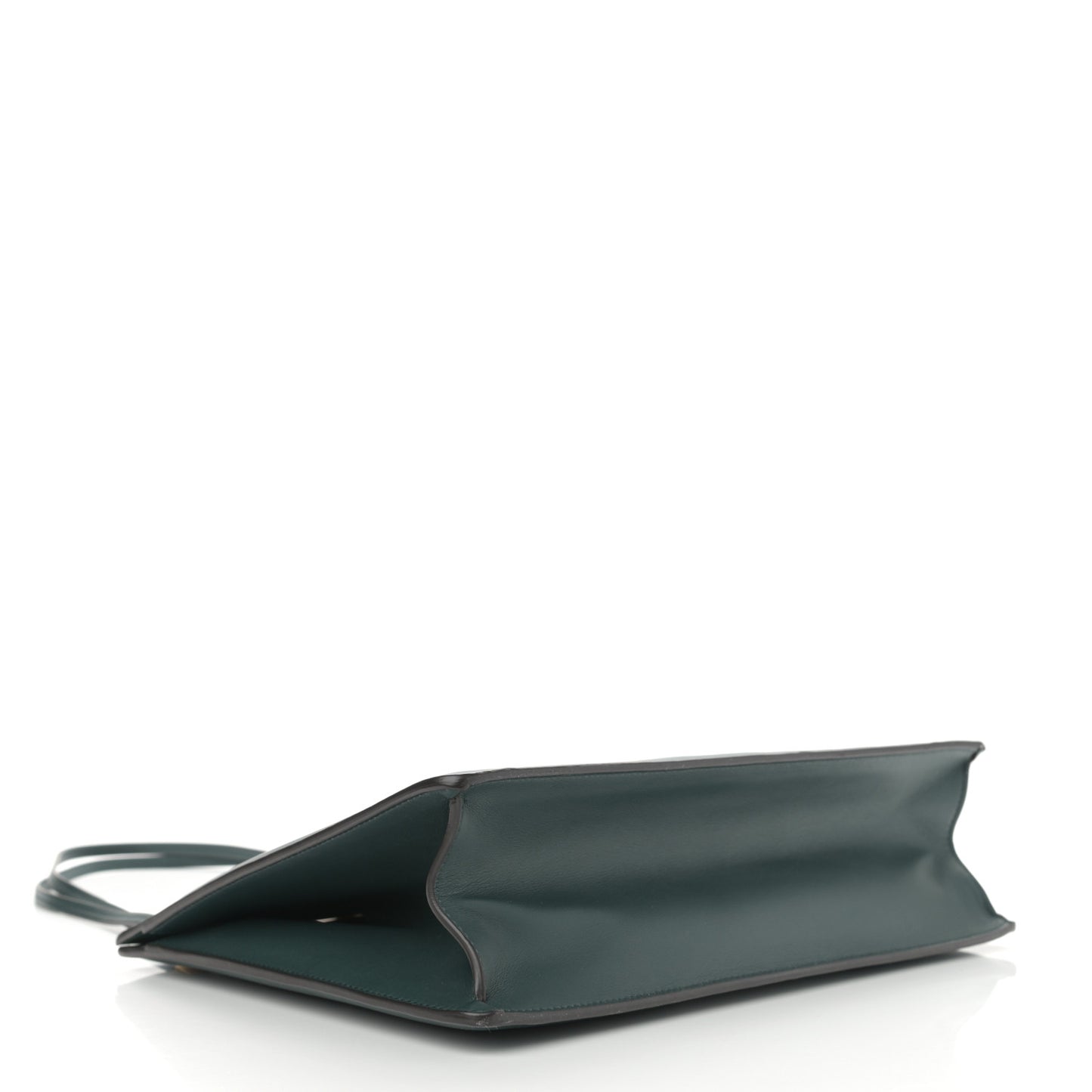 Smooth Calfskin Medium Clasp Shoulder Bag Forest