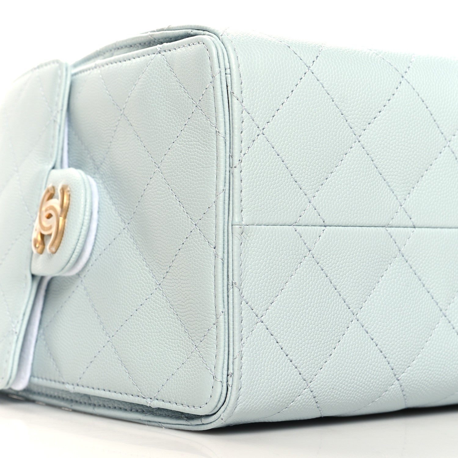 Chanel Caviar Quilted Small Chanel 25 Handbag Light Blue 9 of 11