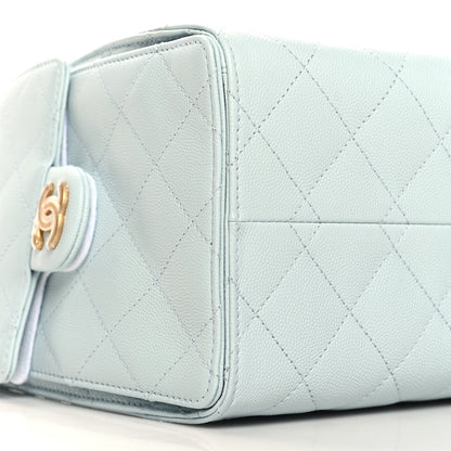 Chanel Caviar Quilted Small Chanel 25 Handbag Light Blue 9 of 11