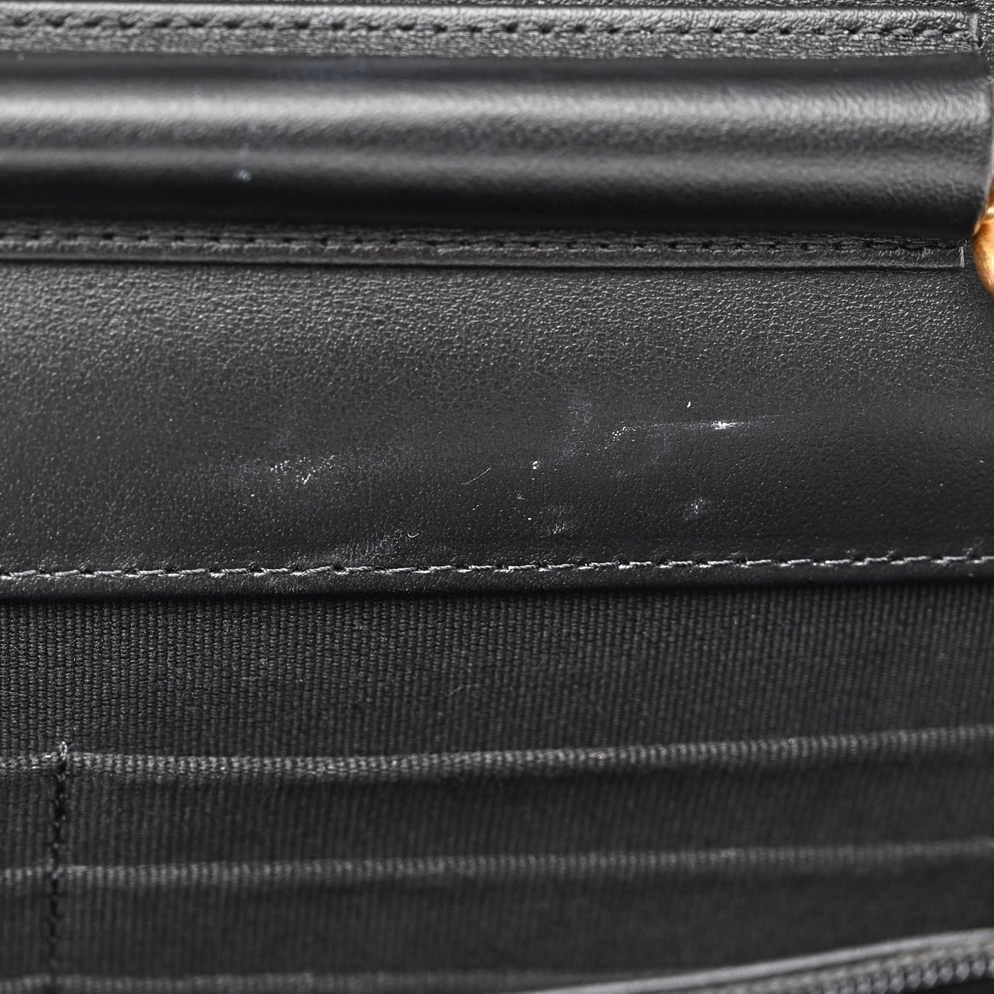 Caviar Quilted Boy Wallet On Chain WOC Black