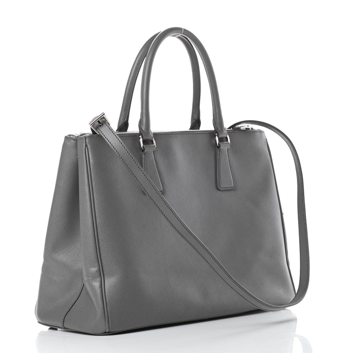 Prada Saffiano Medium Galleria Double Zip Tote Marmo 3 of 19