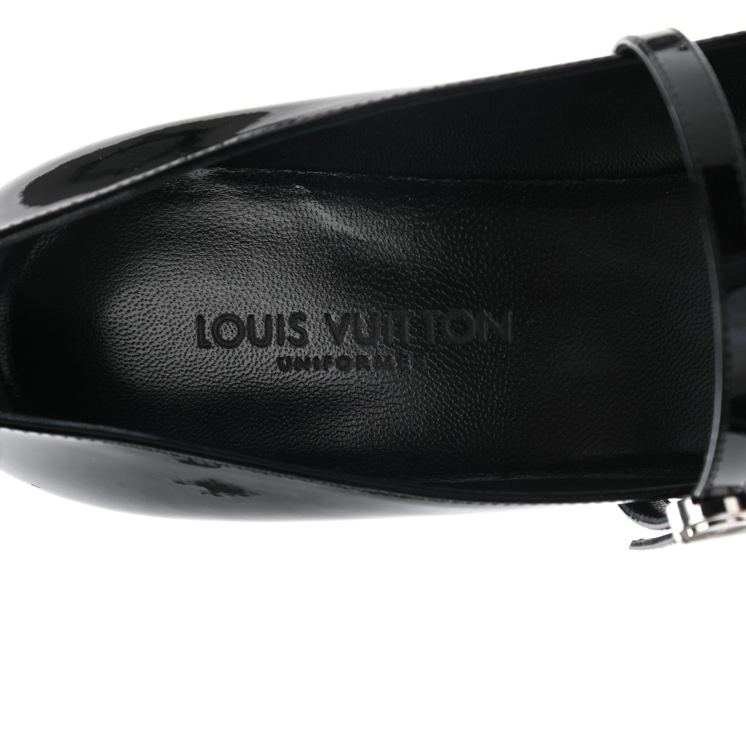 Louis Vuitton Patent Uniformes Silhouette Pumps 37.5 Black 7 of 8