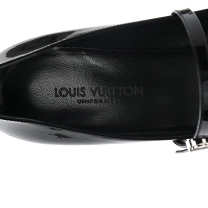 Louis Vuitton Patent Uniformes Silhouette Pumps 37.5 Black 7 of 8