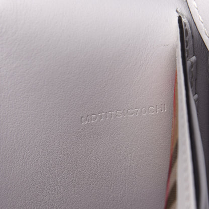 Burberry Calfskin Perforated Hampshire Crossbody Chalk White 7 of 10