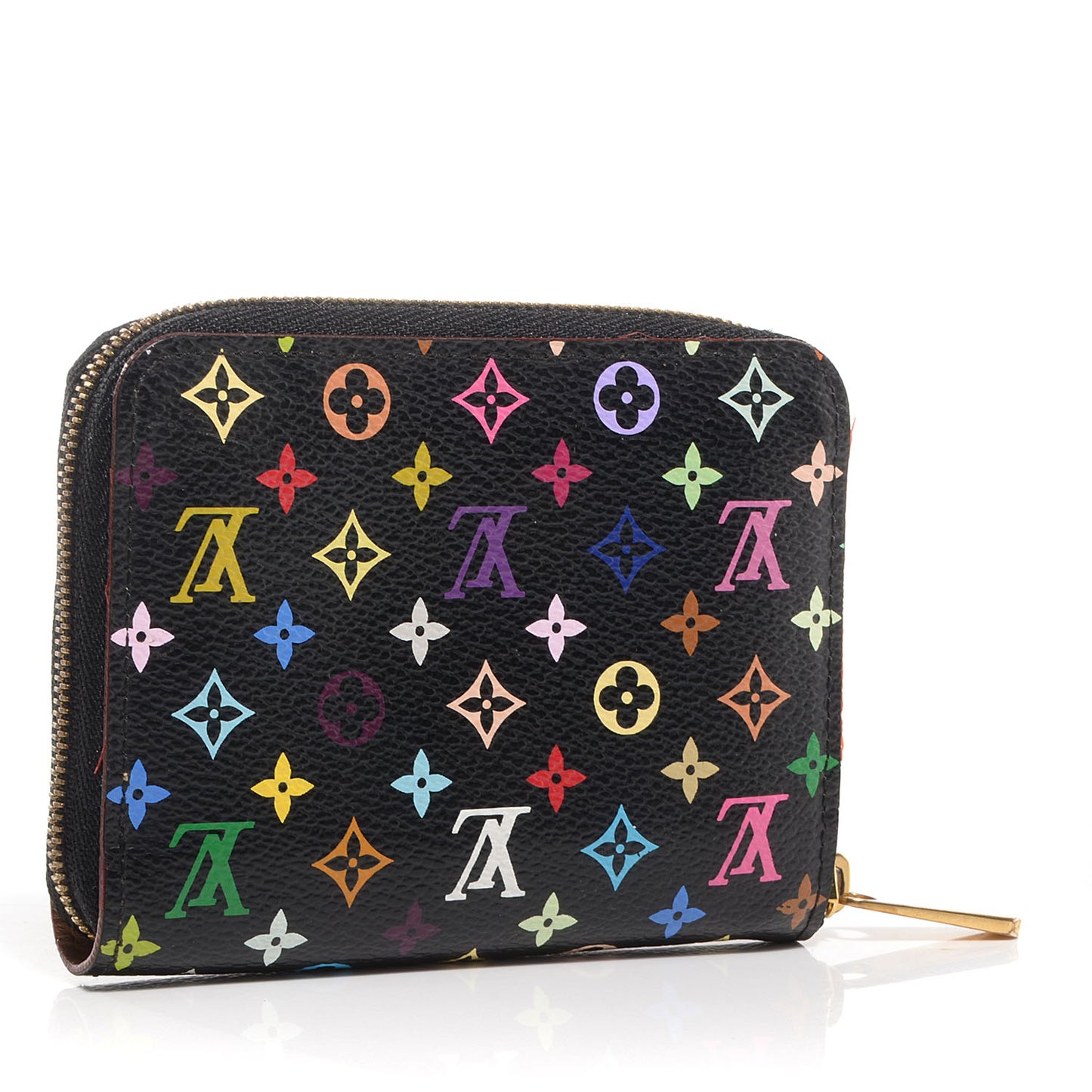 Monogram Multicolor Zippy Coin Purse Black