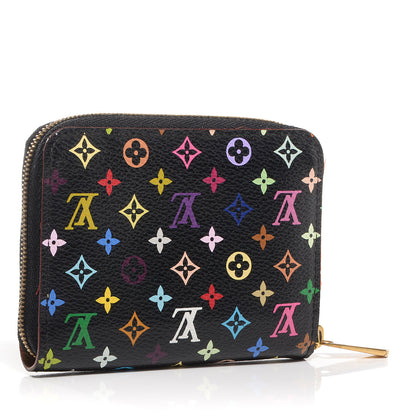 Louis Vuitton Monogram Multicolor Zippy Coin Purse Black 3 of 6
