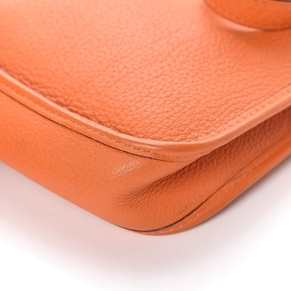 Hermes Taurillon Clemence Evelyne TPM Orange 15 of 17