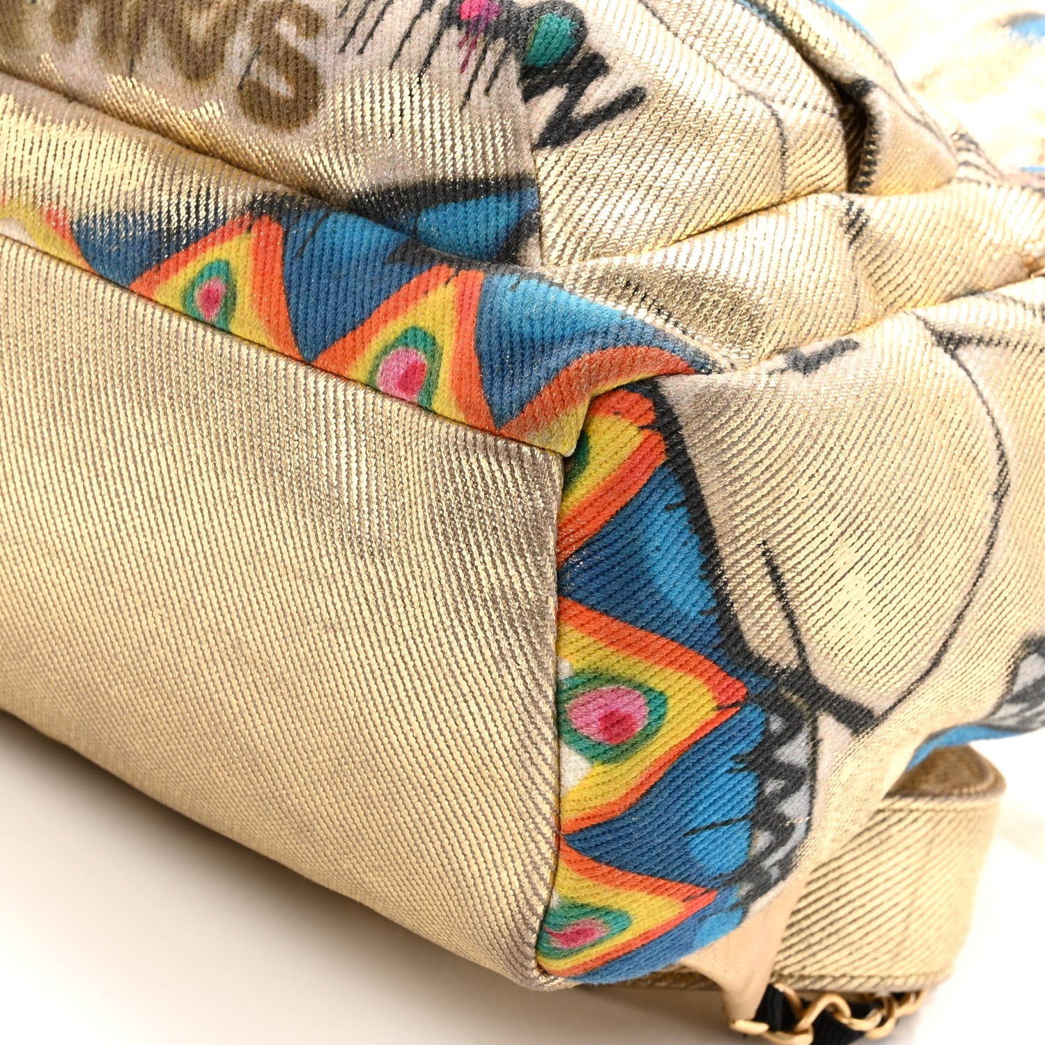 Chanel Graffiti Printed Canvas Street Spirit Backpack Multicolor 9 of 9