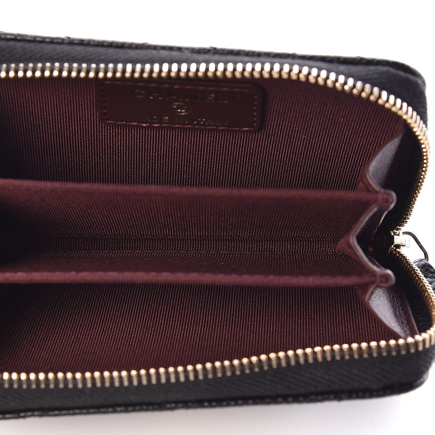 Chanel Caviar Quilted Zip Coin Purse Black 5 of 8