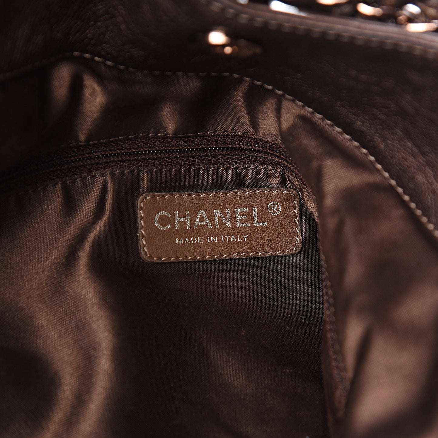 Metallic Calfskin Baby Coco Cabas Bronze