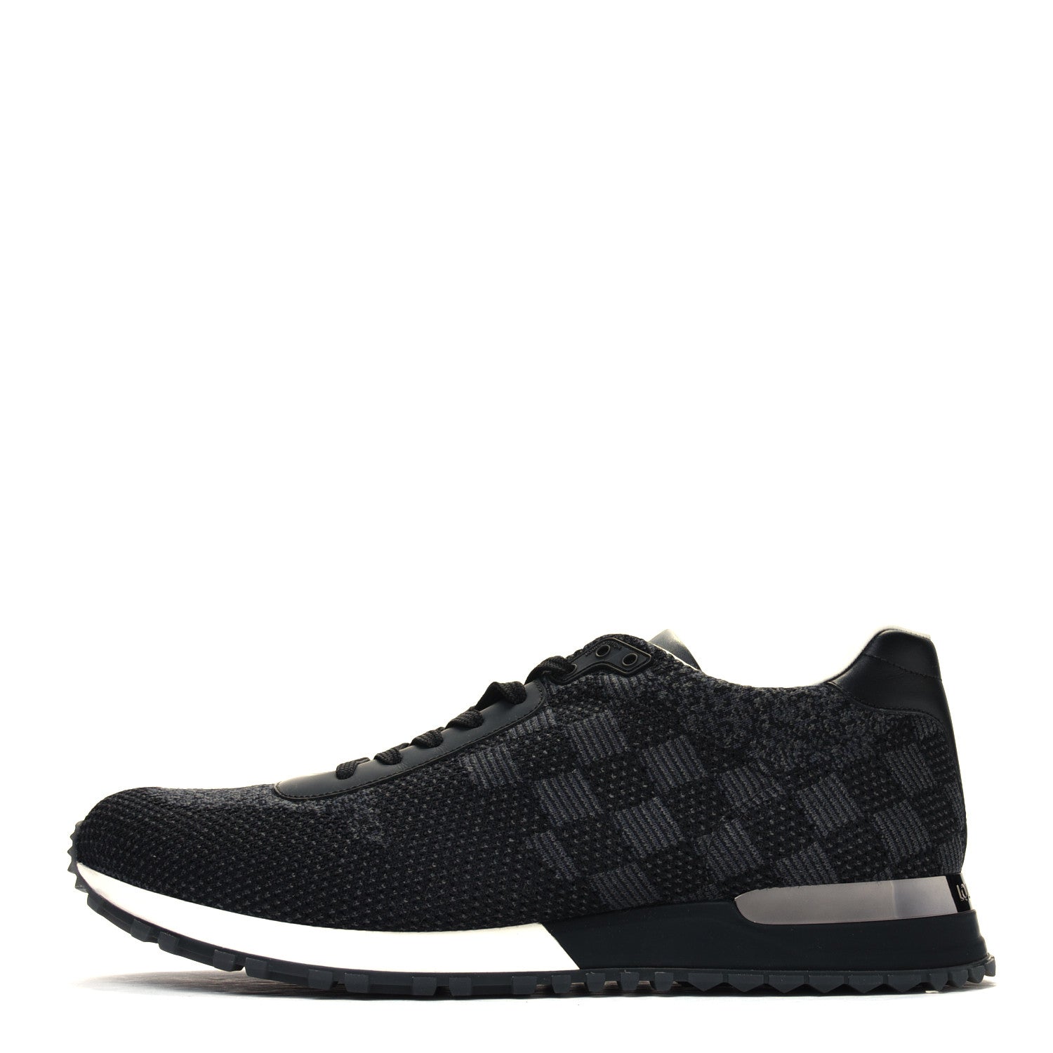 Louis Vuitton Calfskin Damier Run Away Sneakers 10 Graphite 1 of 4