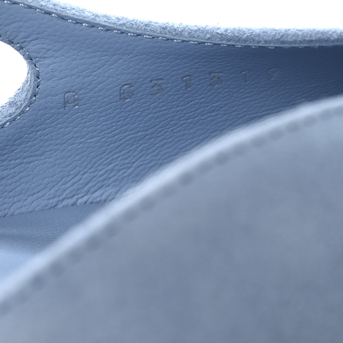 Suede Cap Toe CC Coco Slingback Pumps 36 Light Blue