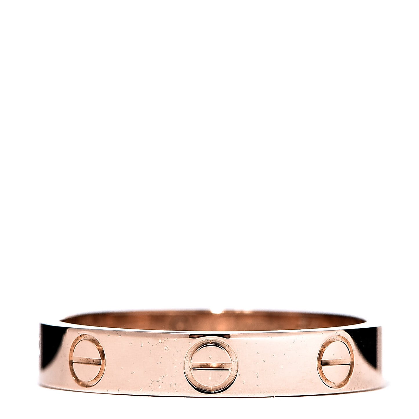 18K Pink Gold 3.5mm LOVE Wedding Band Ring 54 6.75