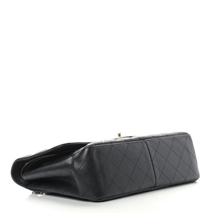 Chanel Caviar Quilted Jumbo Double Flap Black 3 of 13