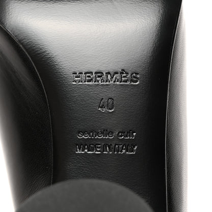 Hermes Nappa Detail Mules 40 Black 8 of 9