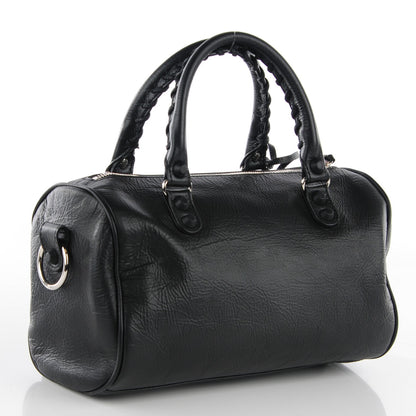 Balenciaga Matte Goatskin Rubber Covered Classic Hardware Mini Twiggy Black 3 of 14