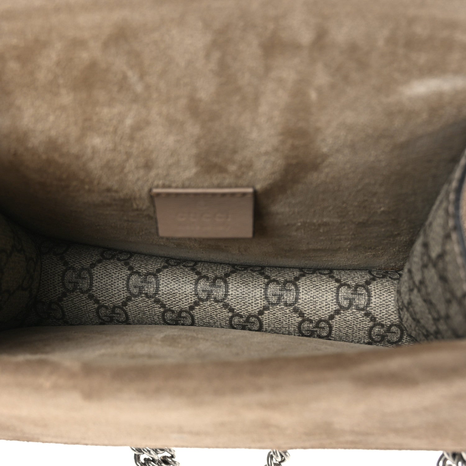 Gucci GG Supreme Monogram Mini Dionysus Shoulder Bag Taupe 5 of 9