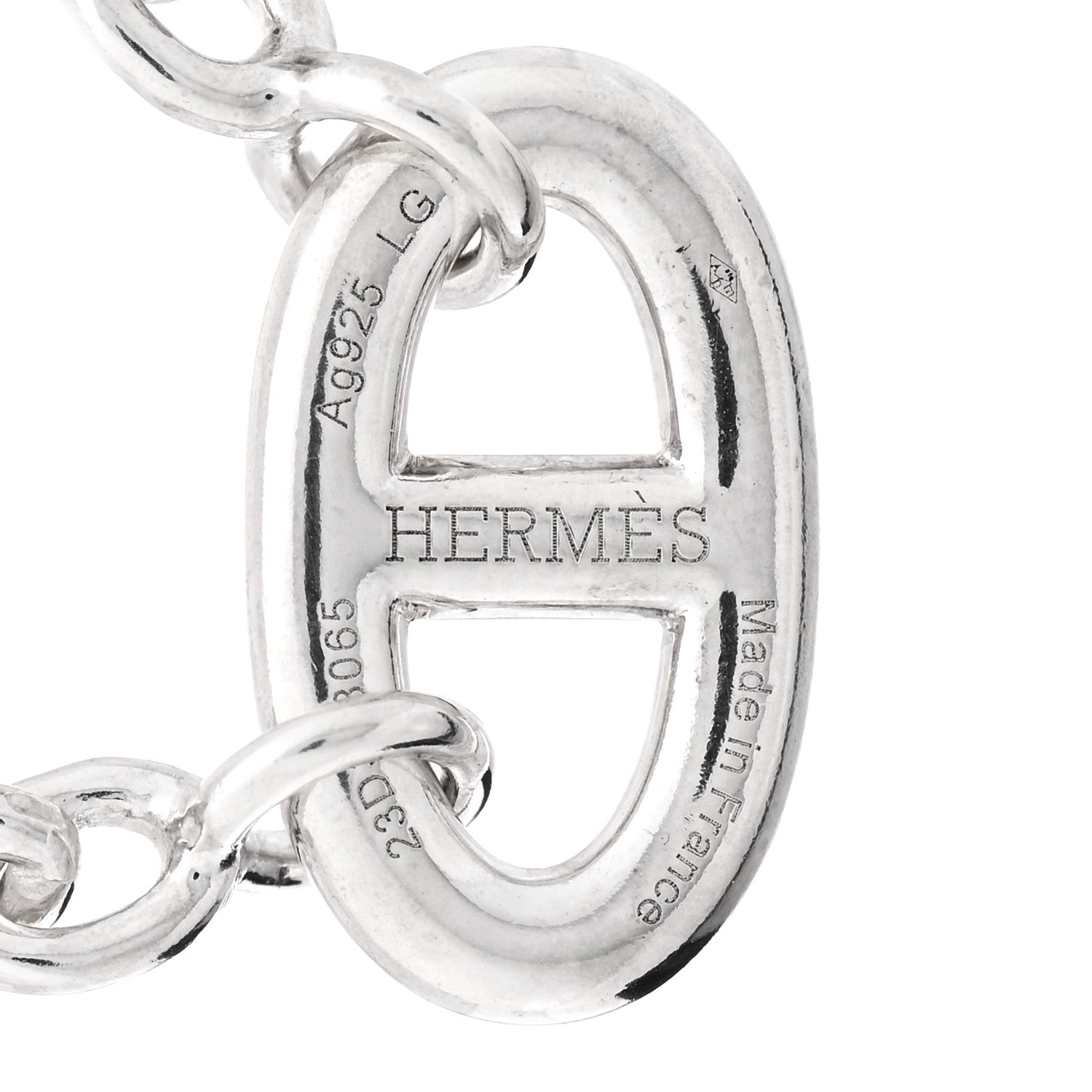 Hermes Sterling Silver Farandole Bracelet LG 3 of 4