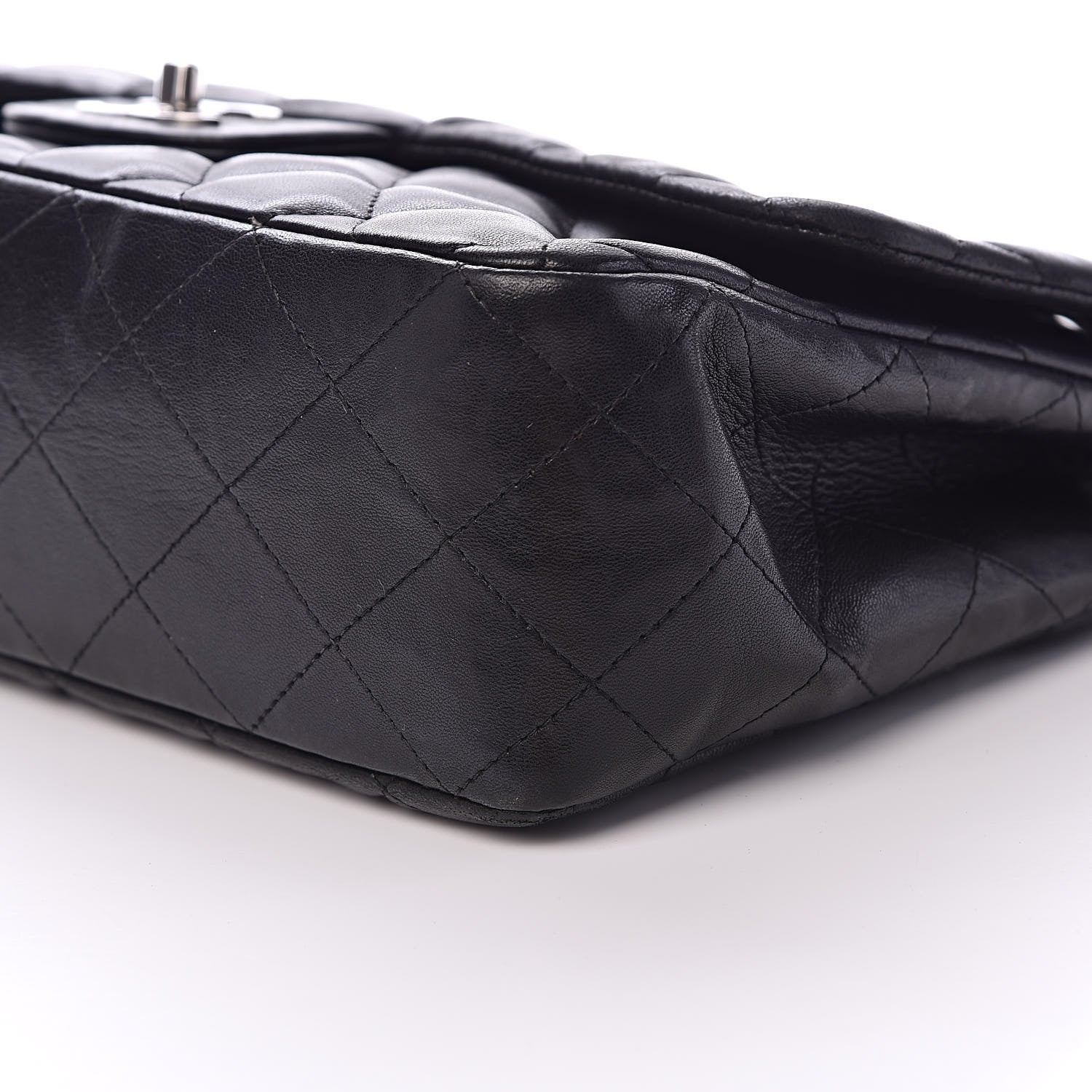 Chanel Lambskin Quilted Jumbo Single Flap Black 10 of 10