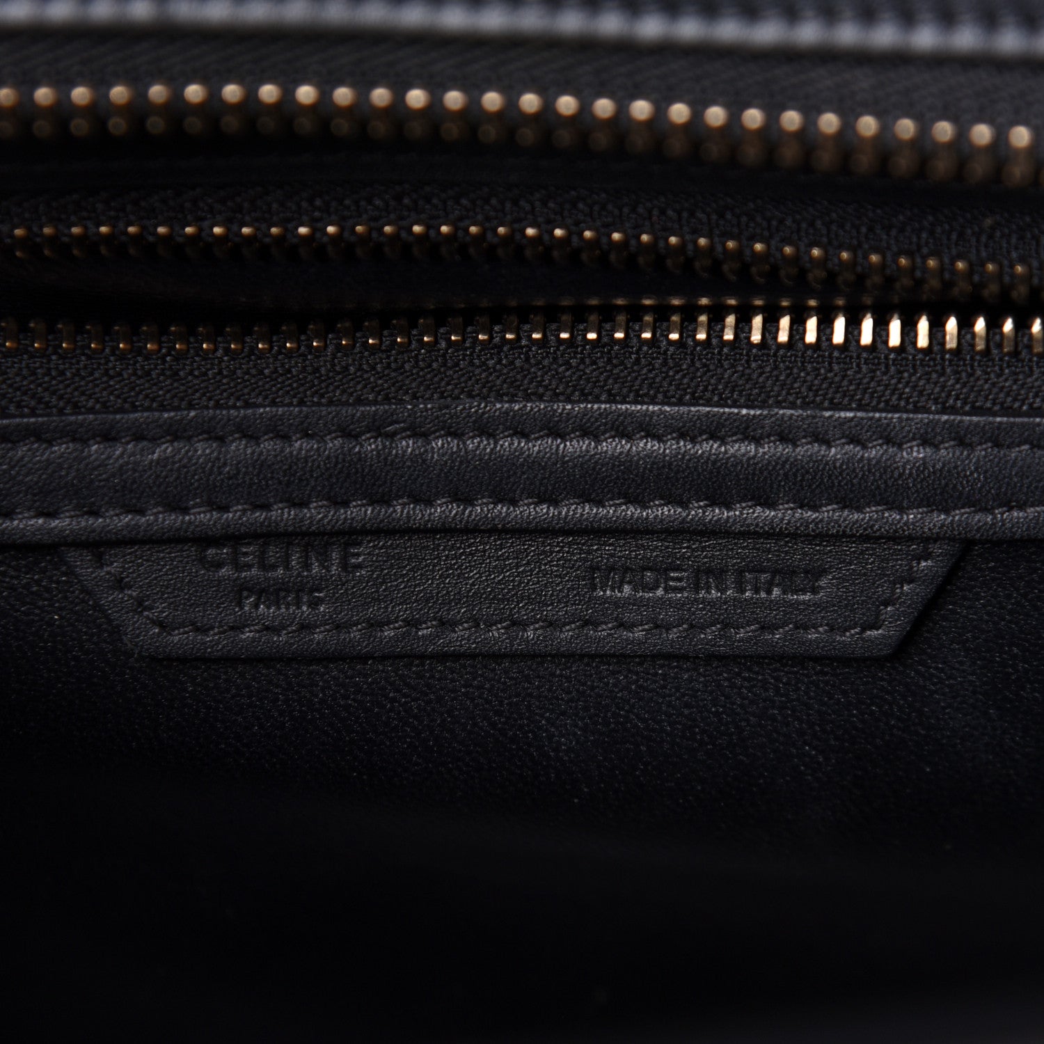 Celine Smooth Calfskin Micro Luggage Black 6 of 10
